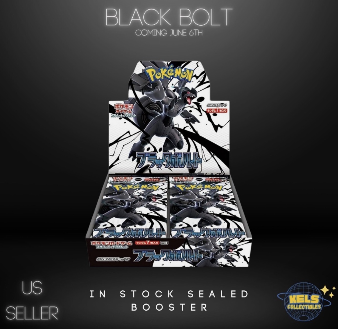 BLACK BOLT Booster Box SV11B — NEW Sealed Japanese Pokémon (US Seller, In Stock)